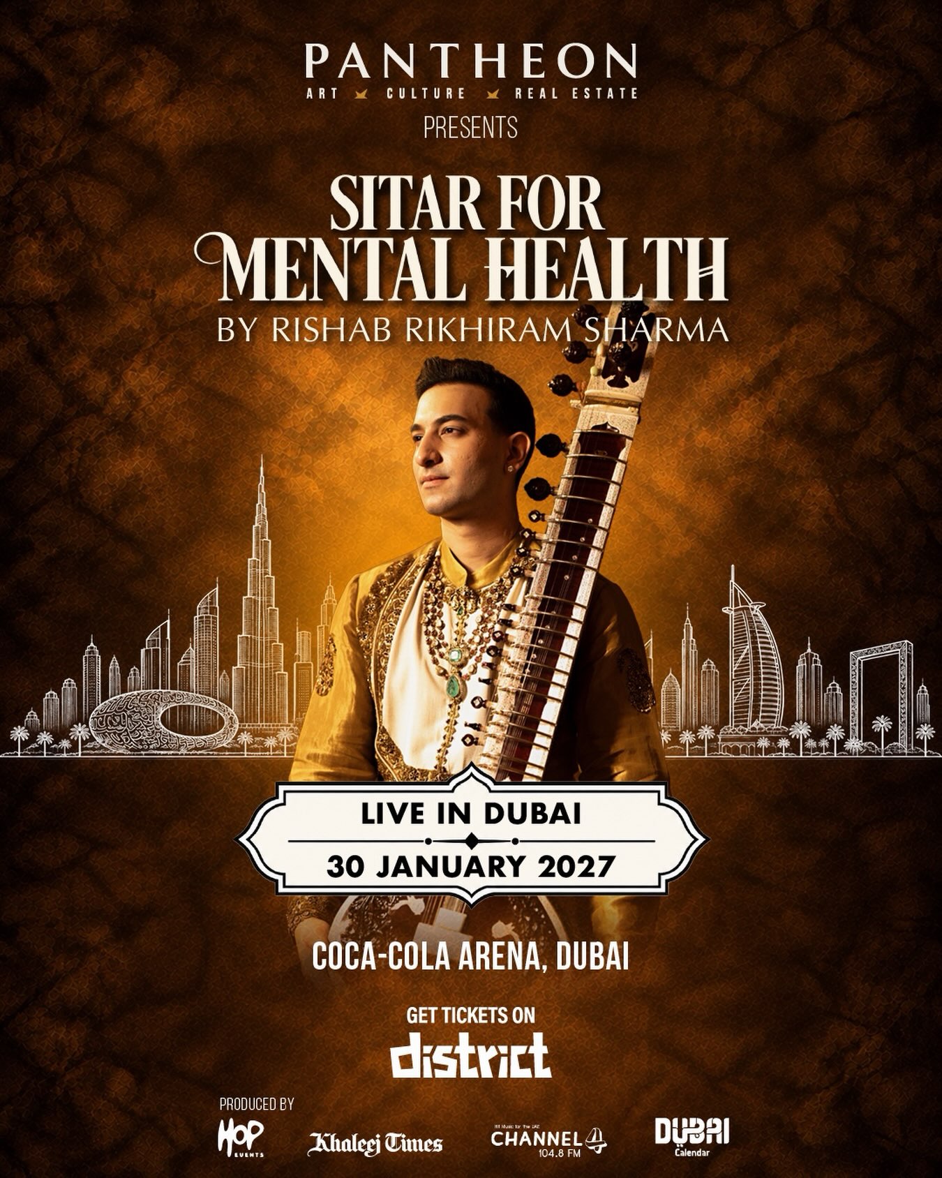 Sitar for Mental Health by Rishab Rikhiram Sharma | Coca-Cola Arena, Dubai