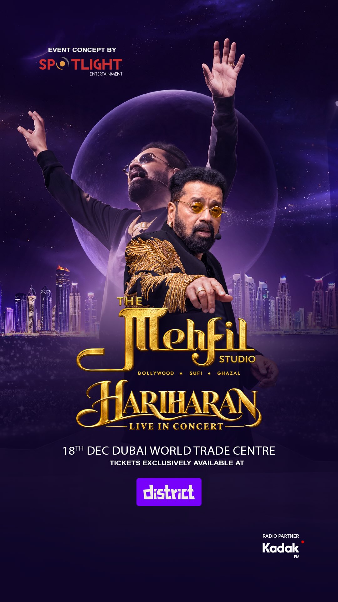 Hariharan Live in Dubai | THE MEHFIL STUDIO