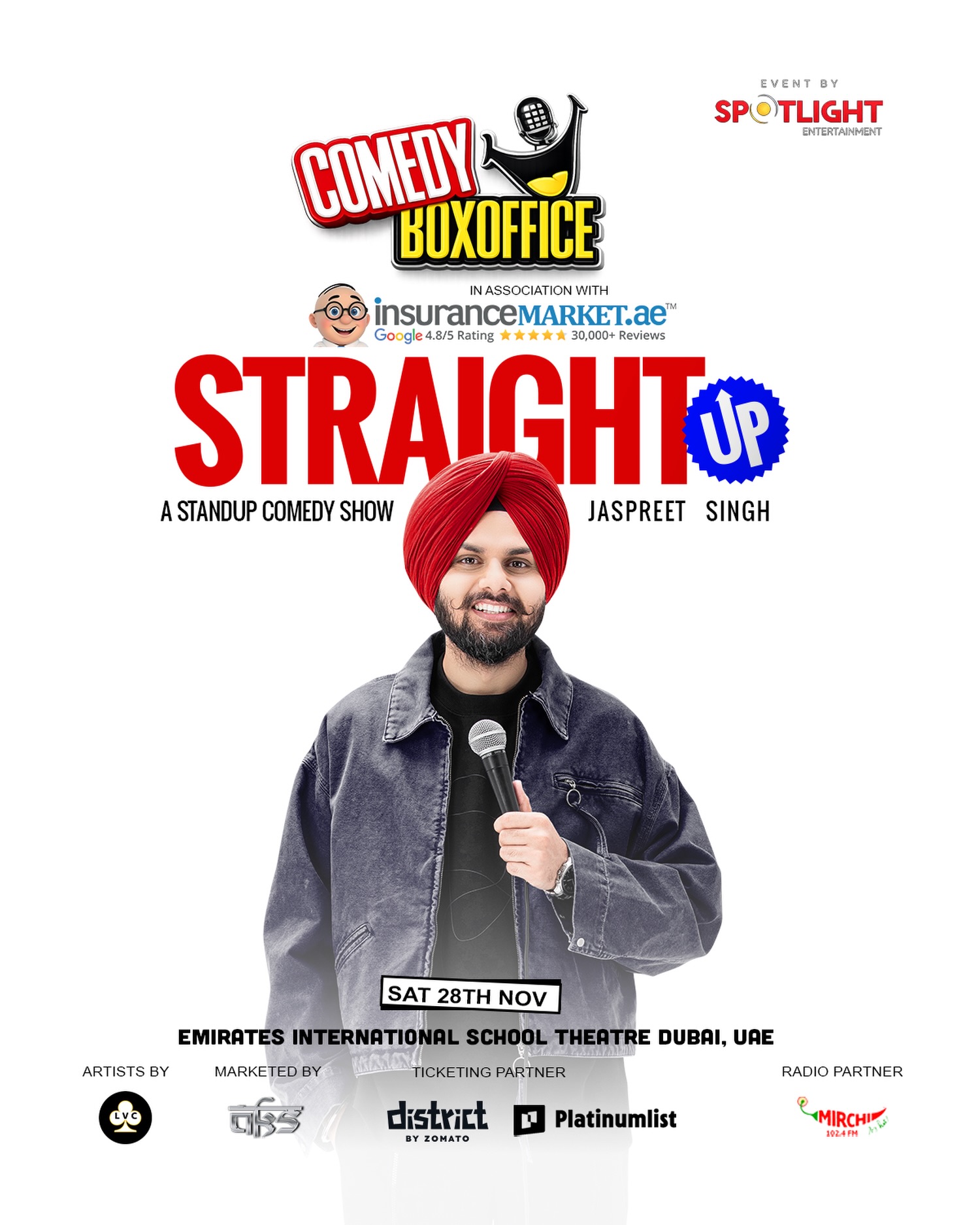 Jaspreet Singh Live in Dubai | Straight Up – A Standup Comedy Show