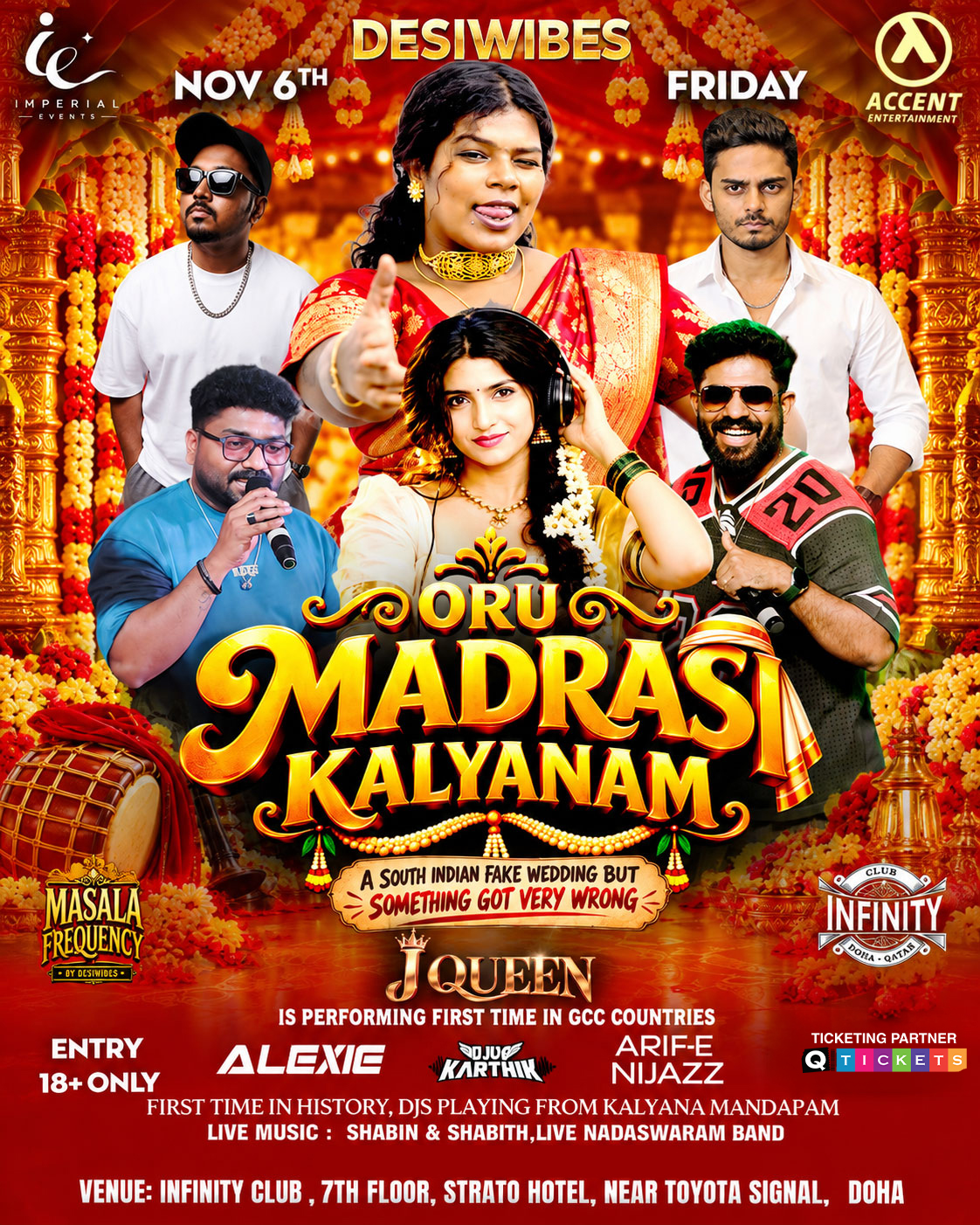 Oru Madrasi Kalyanam – South Indian Fake Wedding | Infinity Night Club, Strato Hotel, Doha