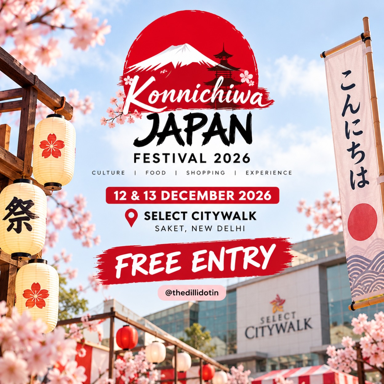 Konnichiwa Japan 2026 -  Japanese Culture Festival | Select Citywalk, Saket, New Delhi