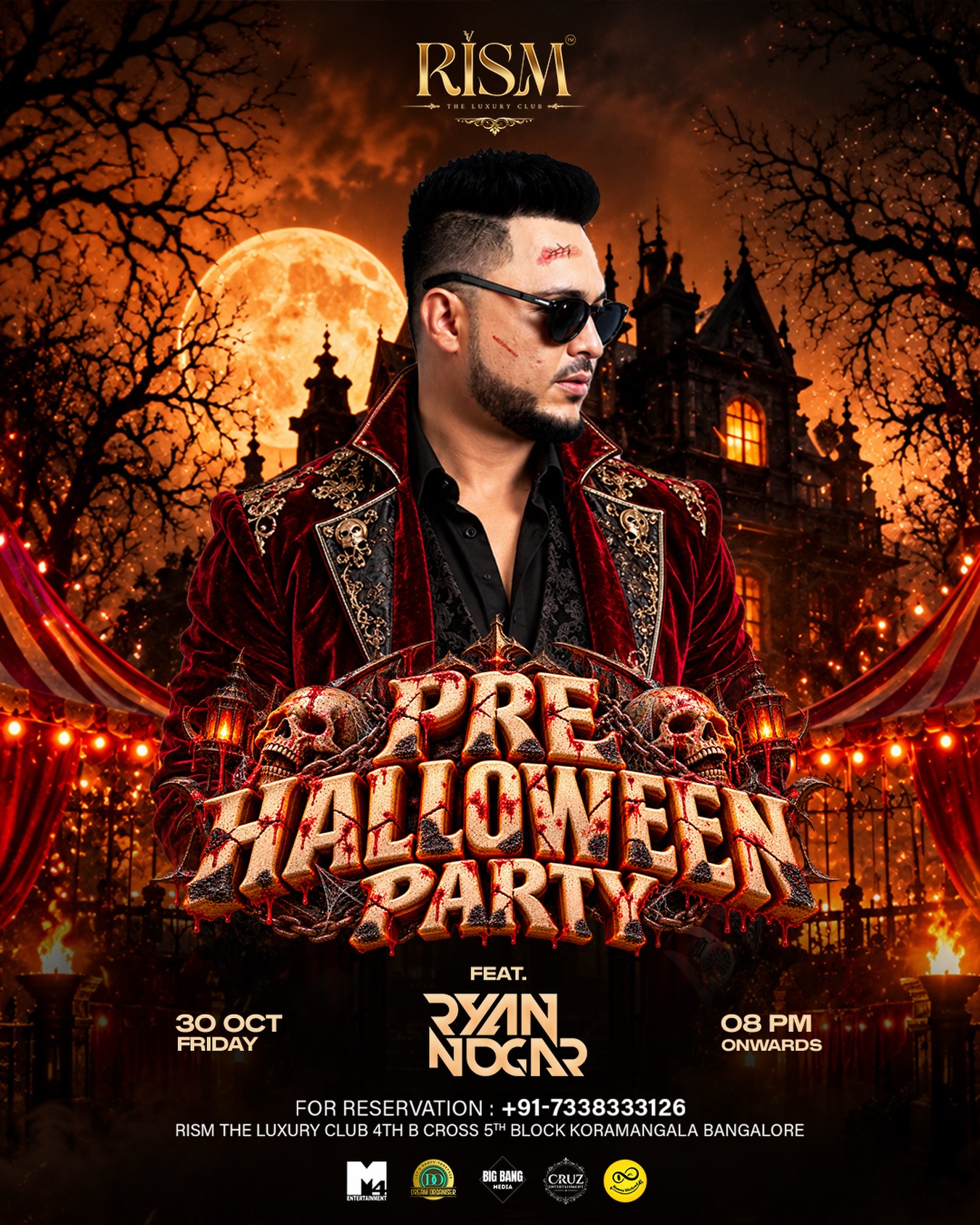 PRE-HALLOWEEN PARTY by RYAN NOGAR | RISM The Luxury Club, Koramangala, Bangalore