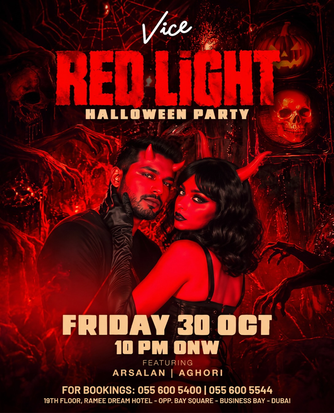 RED LIGHT – Halloween Party | Vice Dubai, Ramee Dream Hotel, Dubai