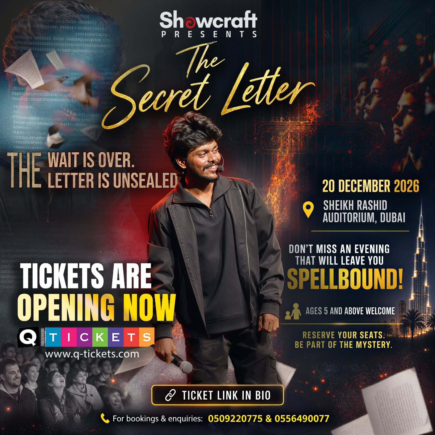The Secret Letter by Mentalist Anandhu | Sheikh Rashid Auditorium, Dubai