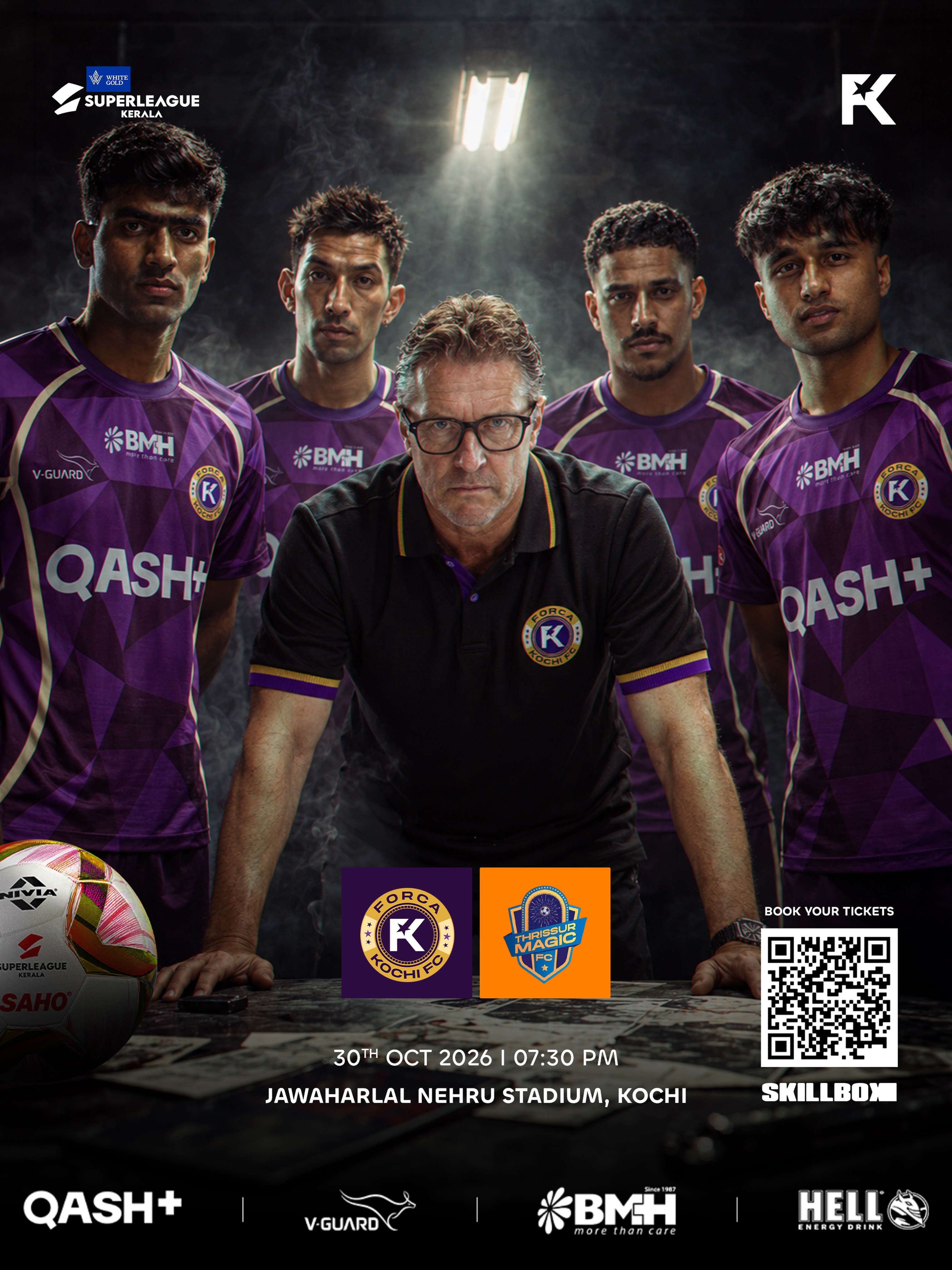 Forca Kochi FC Vs Thrissur Magic FC | Jawaharlal Nehru Stadium, Kochi