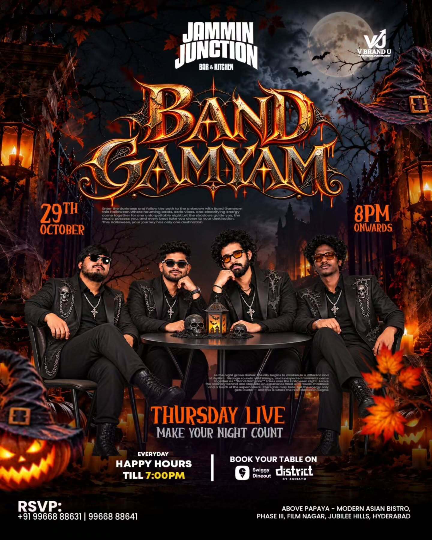 Band Gamyam Live | Jammin Junction Bar & Kitchen, Jubilee Hills, Hyderabad