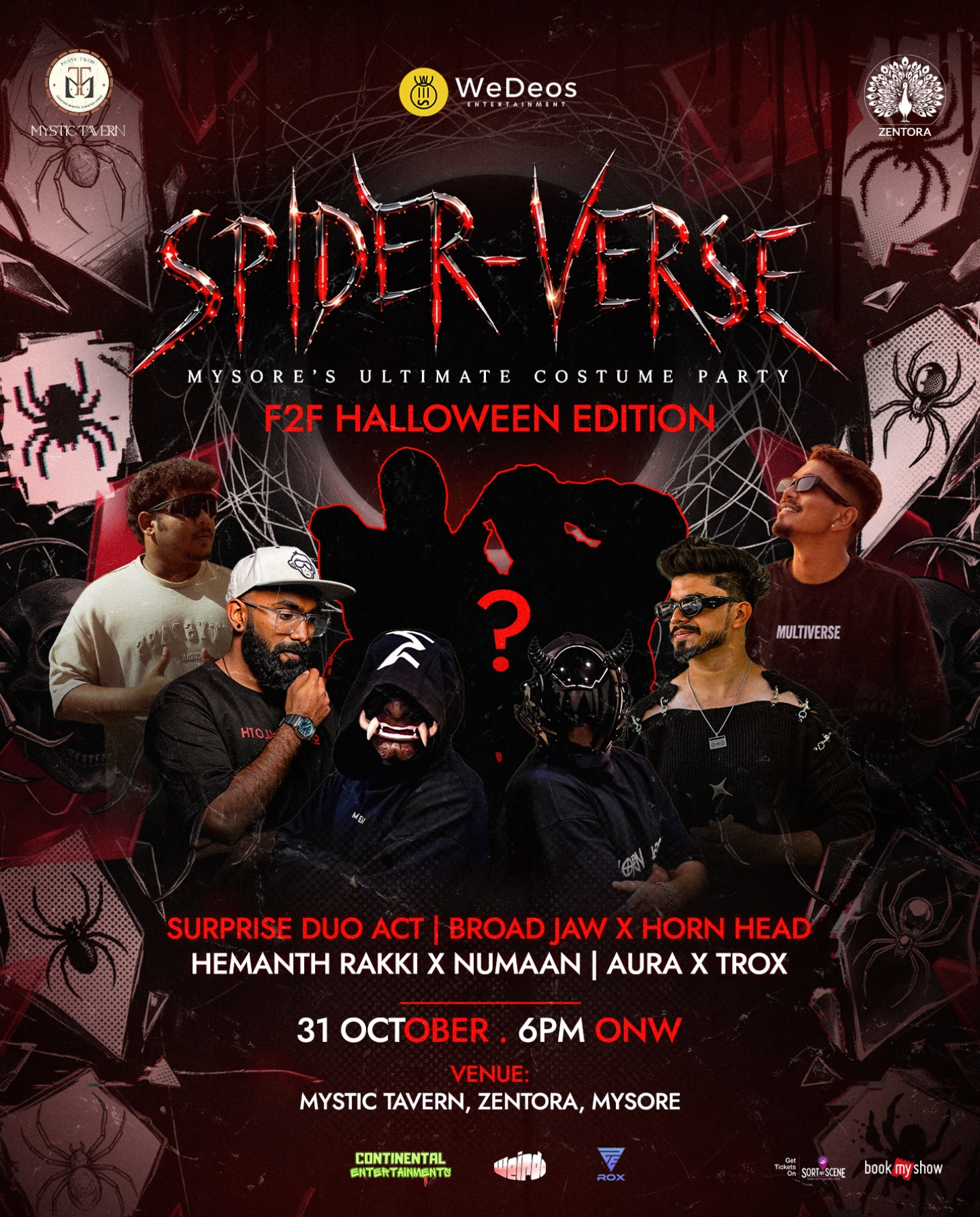 SPIDER-VERSE F2F HALLOWEEN EDITION | Mystic Tavern, Zentora, Mysore