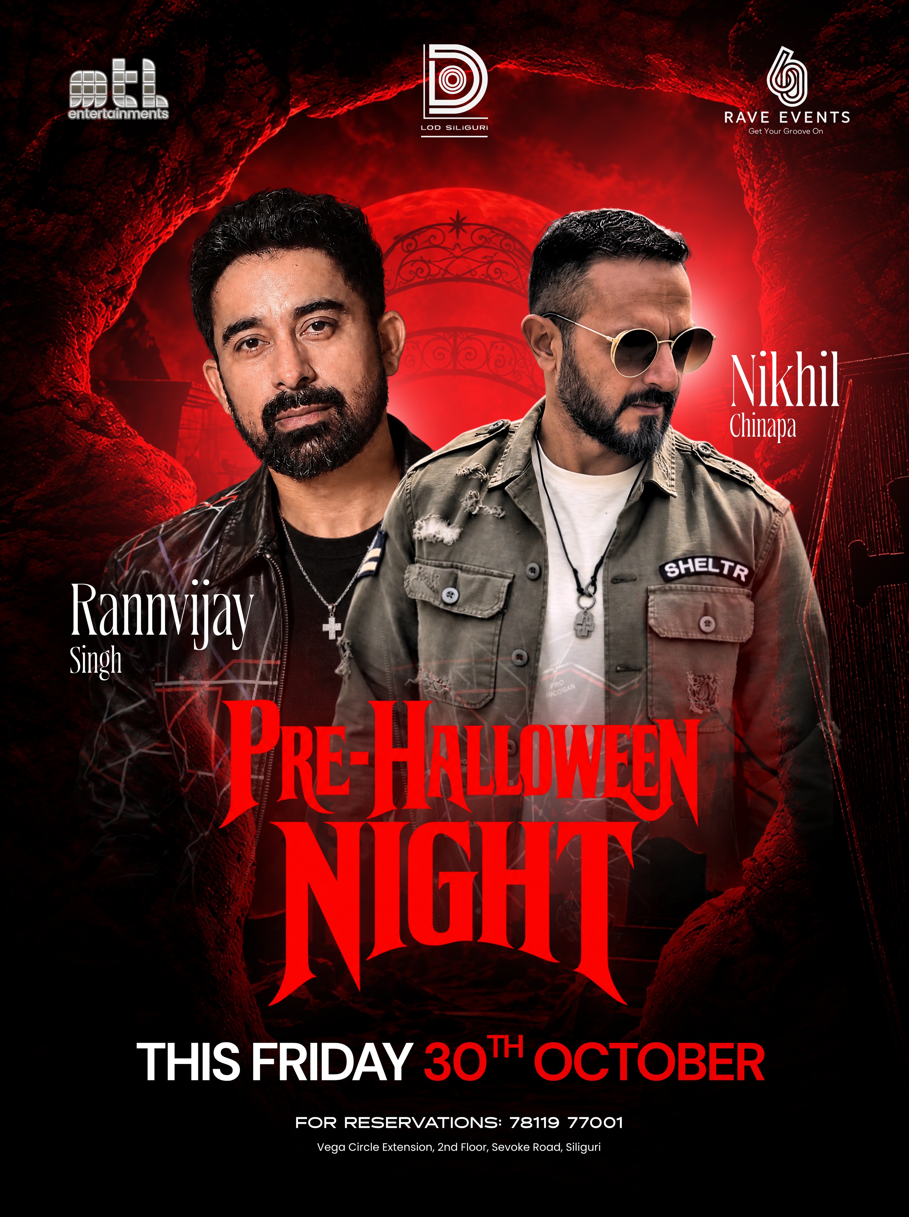 Pre-Halloween Night with Ranvijay Singh & Nikhil Chinapa | LOD Siliguri, Vega Circle Extension, Siliguri
