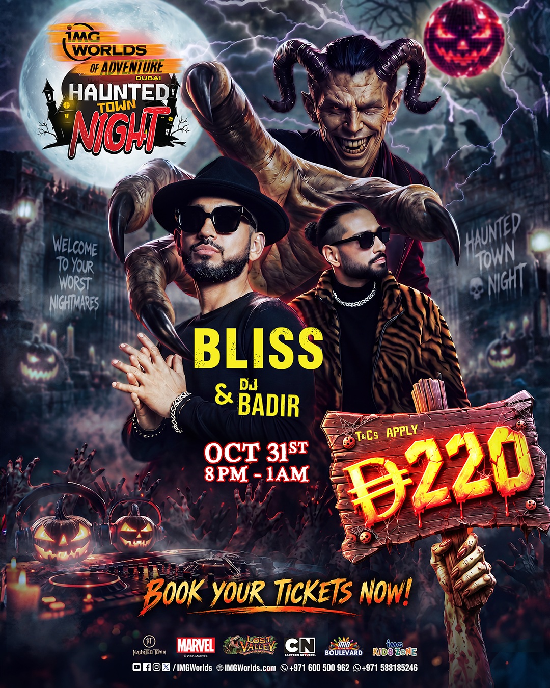 Haunted Town Night | IMG Worlds of Adventure, Dubai